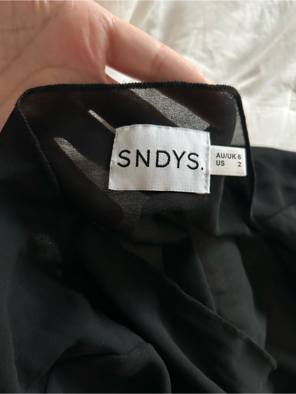 SNDYS. Black Sheer Blouse - Picture 10 of 12